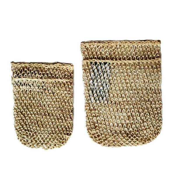 Mini Soap Bag next to a Standard Soap Bag