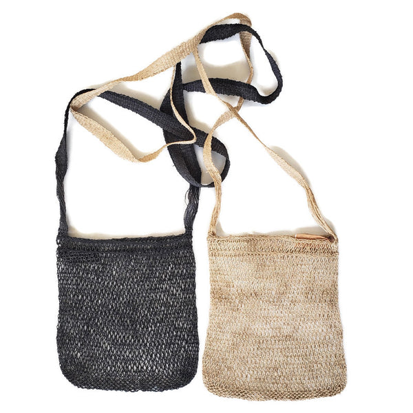 Original Pai Su JungleVine Crossbody Pouch in Dark-Dyed Soa and Undyed Natural