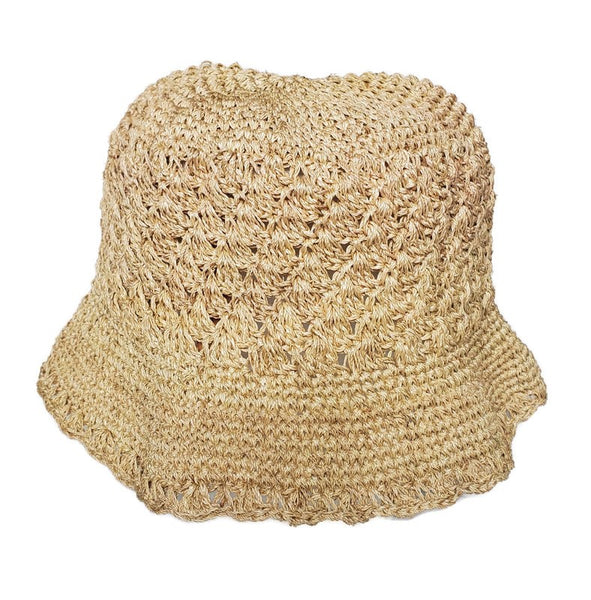 JungleVine natural fiber bucket hat like the one on Sailing La Vagabond. Buy a larger size for the bucket hat look and fit.